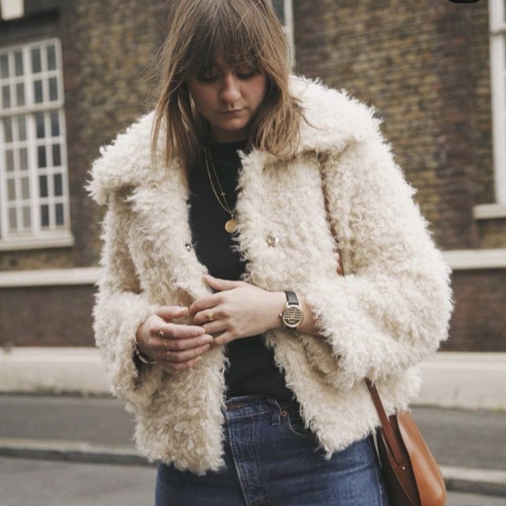 Rouje Serge Faux Fur Jacket 42 (size 10)